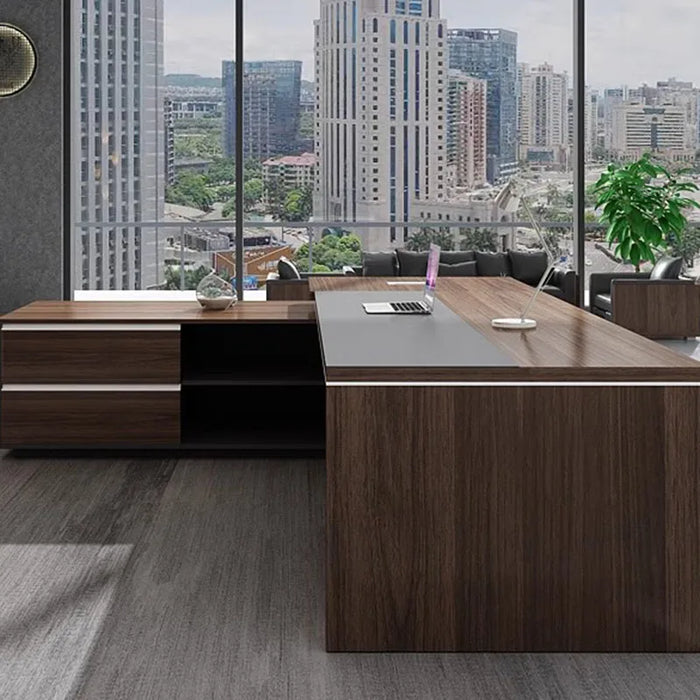 Bookshelf L Shaped Office Desk Storage Drawers Drawers Executive Computer Desks European European Mesa Escritorio Furnitures