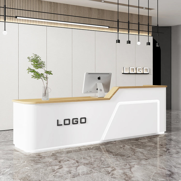 Service Mobile Reception Desks Computer Modern Workbench Siting Cashier Table Office Scrivania Reseption Beauty Salon Furniture