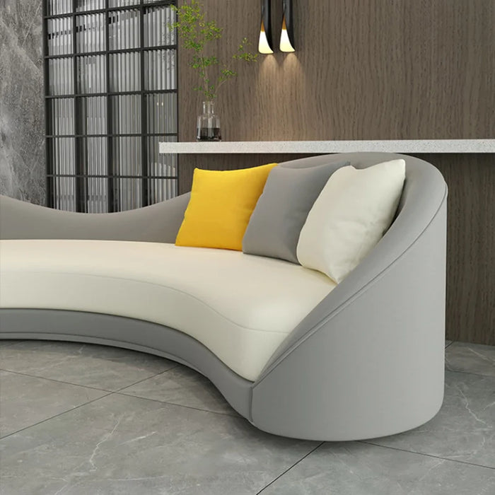 Italian Floor Couch Modern European Velvet Cozy Lazy Living Room Sofa Luxury Curved Reclinable Muebles De Hogar Home Furniture