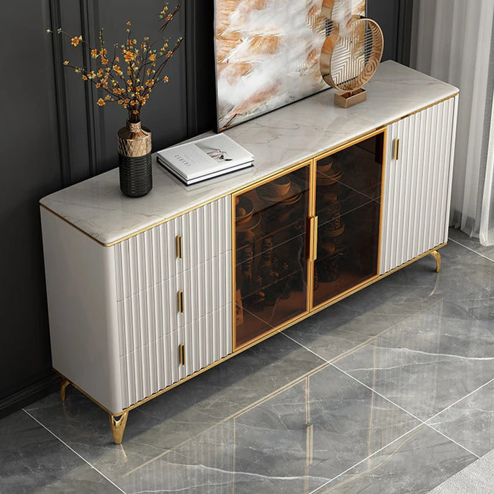 Shelf Narrow Sideboards Display Modern Laden Modular Luxury Accent Sideboards Corner Vetrina Cucina Farmhouse Furniture HDH