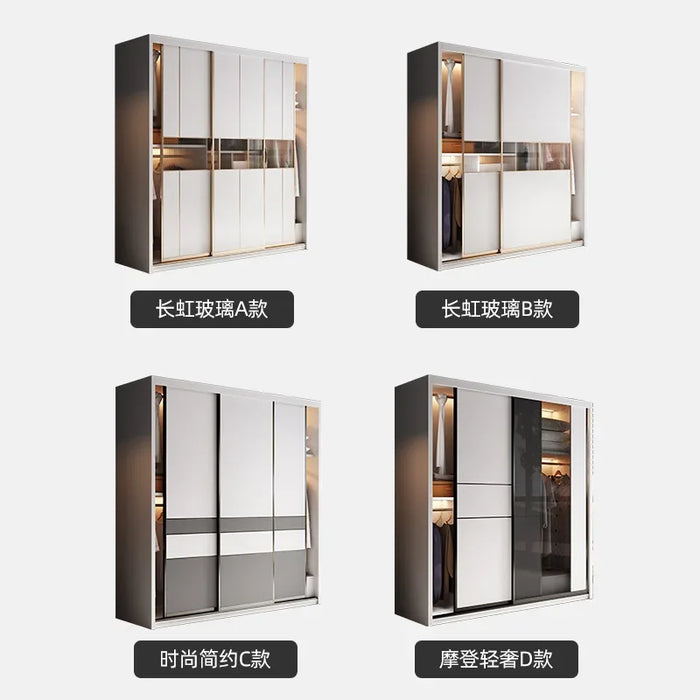 Simple Balcony Wardrobe Entry Wooden Filing Divider Simple Wardrobe Stores Scarf Clothes Aesthetic Guarda Roupa Hotel Furniture