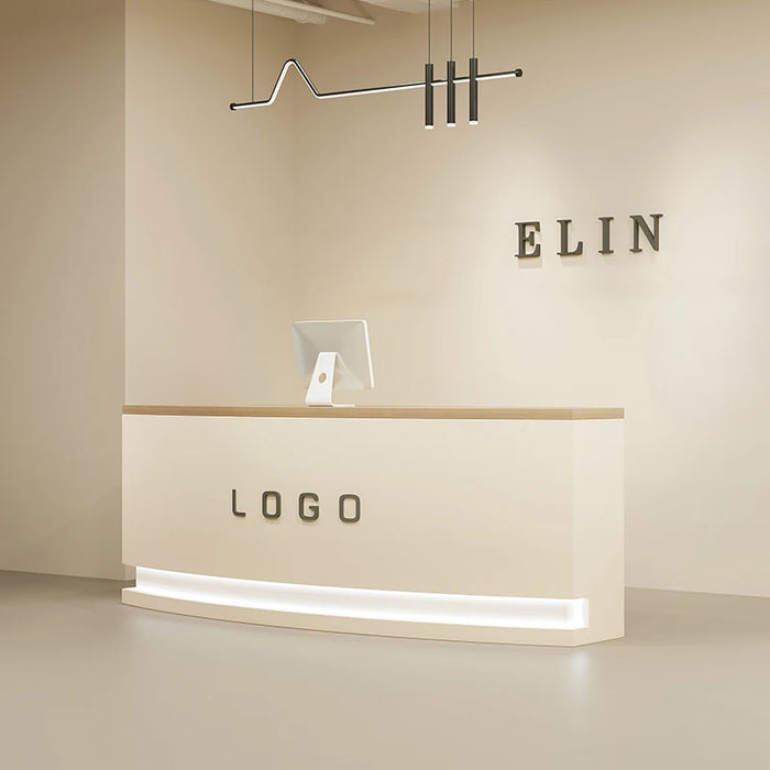 Counter Restaurant Reception Desk Lectern Podium Supermarket Modern Reception Desk Luxury Check Out Schreibtisch Store Furniture