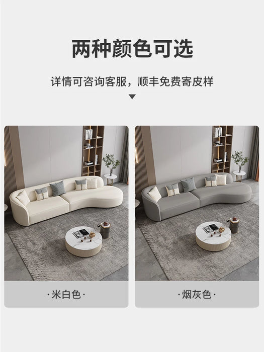 Silicone skin cream wind art fashion sofa living room small apartment minimalist moon arc