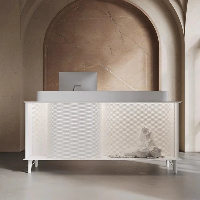 End Checkout Reception Desk Display Retail Beauty Salon Reception Desk Front Mobile Cadeiras De Escritorio Furniture WJ25XP