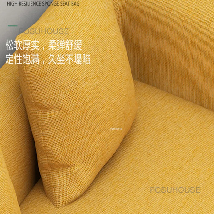 Simple Modern Living Room Sofas Single Sofa Chair Living Room Furniture Small Sofa Family Bedroom Cloth Lounge Lazy Sofa Home