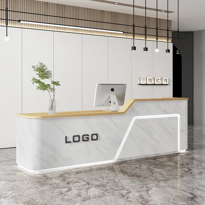 Service Mobile Reception Desks Computer Modern Workbench Siting Cashier Table Office Scrivania Reseption Beauty Salon Furniture