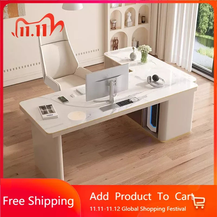 Studio Study Office Desk Executive Luxury Drawers Conference Drafting Office Desk Writing Mesa De Escritorio Modern Furniture