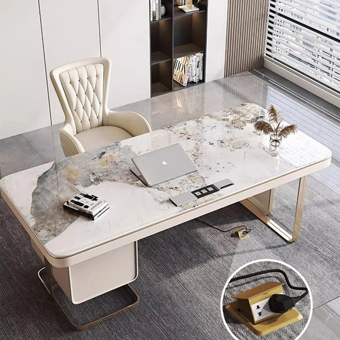 Corner Standing Desk Reception Writing Meeting Executive Office Desk Drawers Storage Escrivaninha Para Quarto Office Furniture