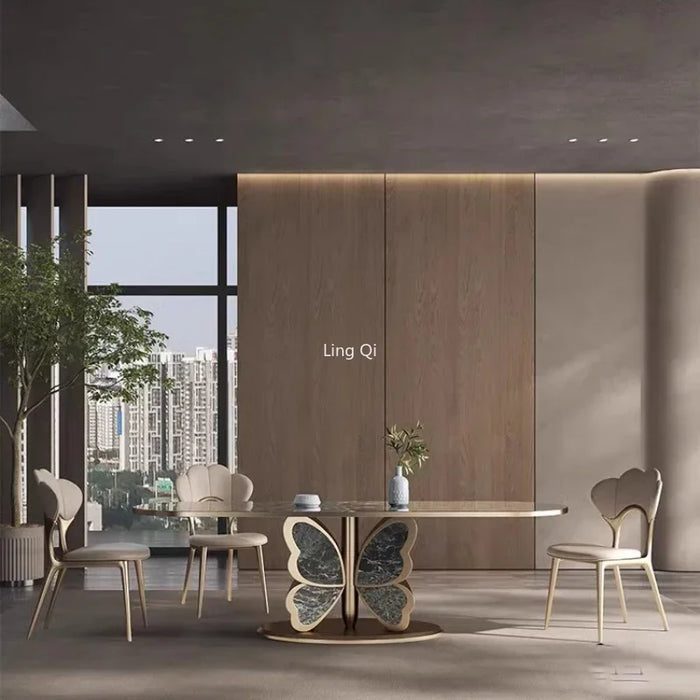 Italian Mobile Dining Table Free Shipping Waterproof Wood Lobby Entryway Dining Table Center Luxury Mesas De Jantar Furniture