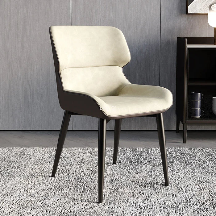 Orange Modern Luxury Dining Chairs Metal Bedroom Garden Nail Leather Chair Desk Balcony Sillas De Comedor Living Room Furniture