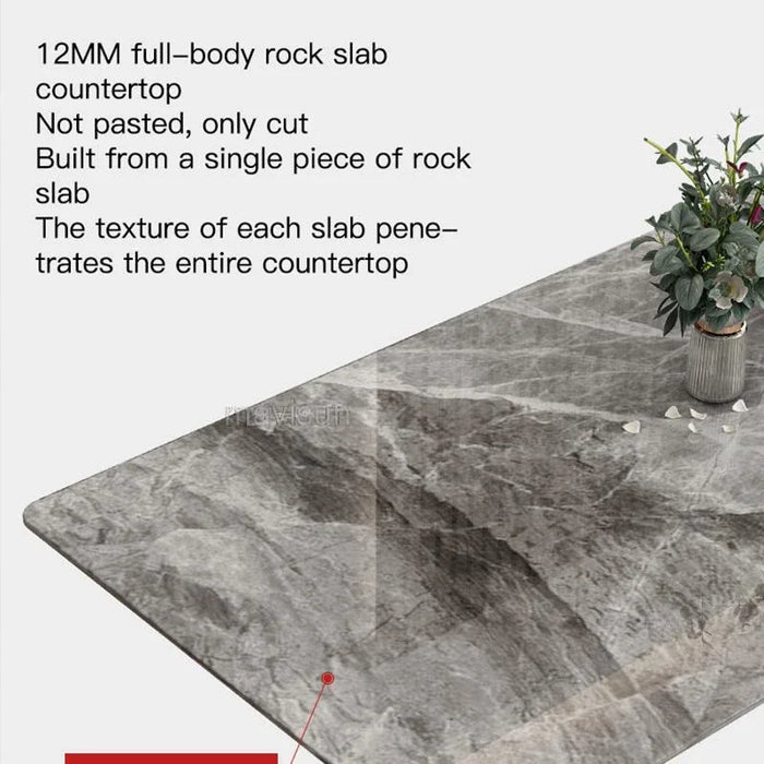 Italian Style Dining Table Light Luxury Bright Mobile Board Modern Household Small Kitchen Muebles Dining Room Table FY50YH