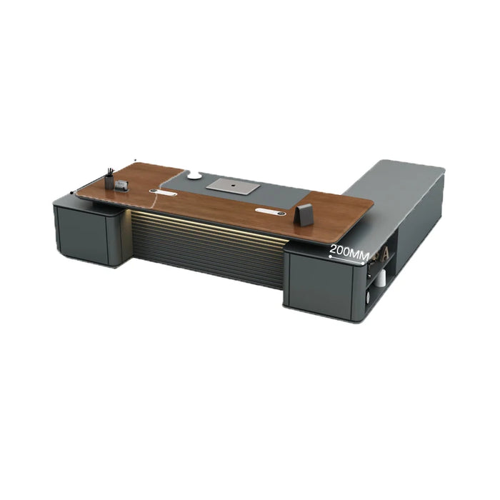Corner Computer Desk Standing Drawers Filing Work Executive Office Desk Writing Modern Escritorios De Oficina Office Furniture