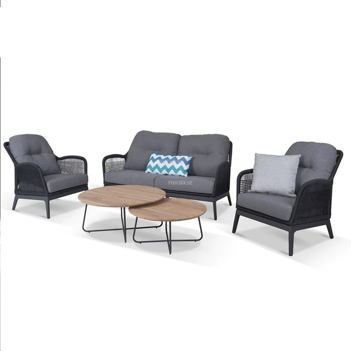 Creative Metal Rattan Outdoor Chairs Nordic Waterproof Hotel Courtyard Beach Chair Home High Back Sofa Chair Outdoor Furniture