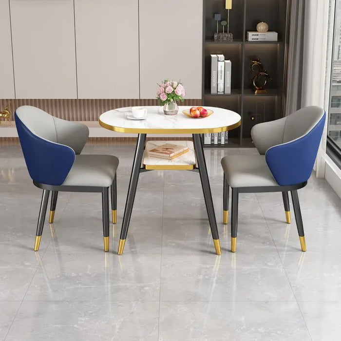 Oval Small Office Dinning Tables Kitchen Chairs Balcony Nordic Dinning Tables Coffee Set Modern Mesa Plegable Home Furniture