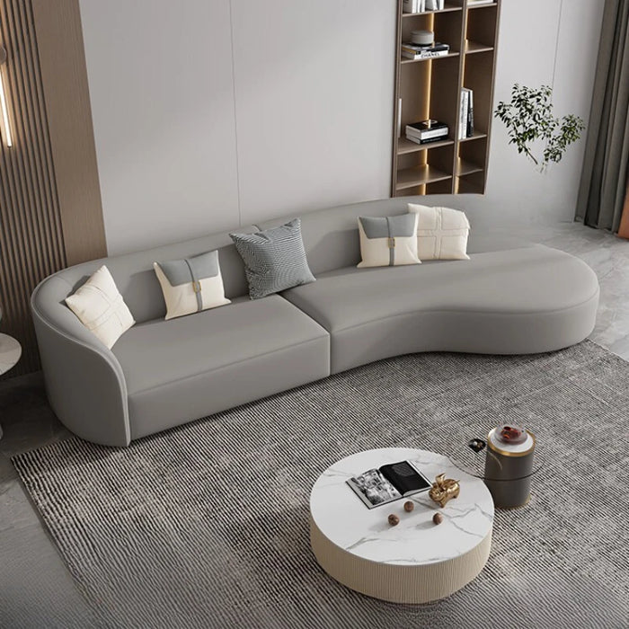 Silicone skin cream wind art fashion sofa living room small apartment minimalist moon arc