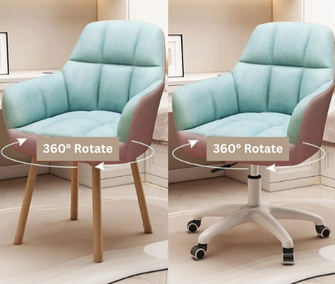 Swivel Pink Make Up Computer Chair Wheels Desk Chair Individual Armchair Student Dormitory Silla Gamer Apartment Furniture