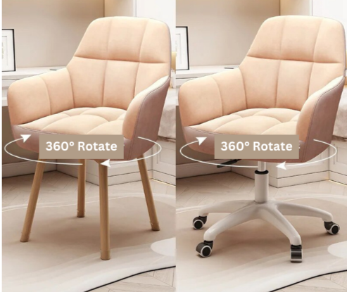 Swivel Pink Make Up Computer Chair Wheels Desk Chair Individual Armchair Student Dormitory Silla Gamer Apartment Furniture