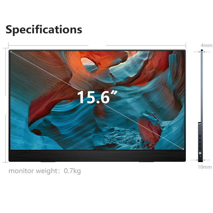 15.6 Wireless Touchscreen Smart Portable Monitor Android 9.0 IPTV APP Store Google Play Bluetooth Remote Control Voice Assistant