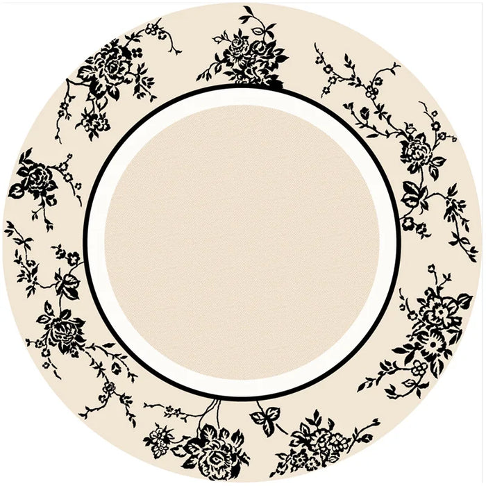 YM122502Cashmere carpet living room French floral bedroom retro cream style