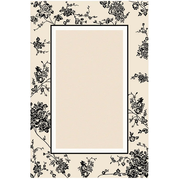 YM122502Cashmere carpet living room French floral bedroom retro cream style