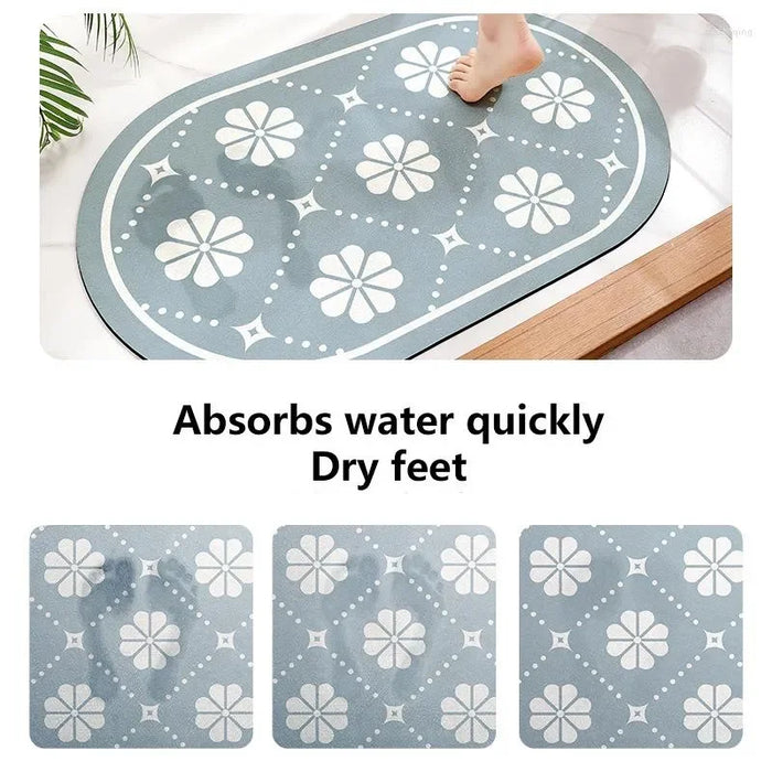 Bath Mats Bathroom Mat  Absorbent Quick Drying Shower Room Floor Carpet Kitchen Oil Proof Doormat Home Decor 80x120cm