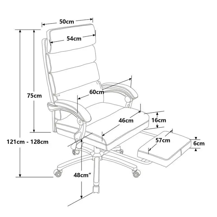 [Flash Sale]4 Styles Upscale Exectuive Chair High Back PU Leather Office Chair Adjustable Managerial Home Desk Chair[US-W]