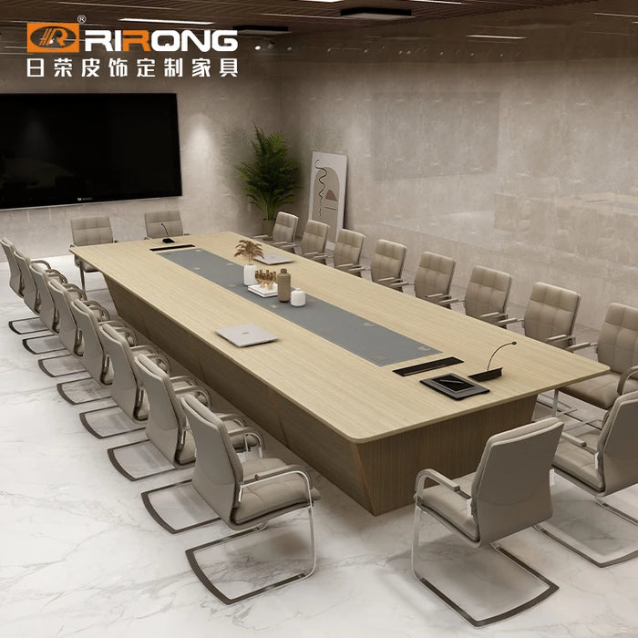 Leather desk conference table long table bar table conference room work table small negotiation desk