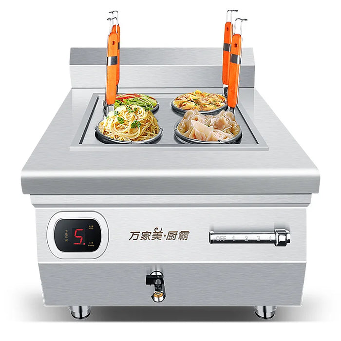 Commercial Electromagnetic Frying Stove 6000W French Fries Chicken Chop Oden Fritters Noodle Machine Cooking Appliances