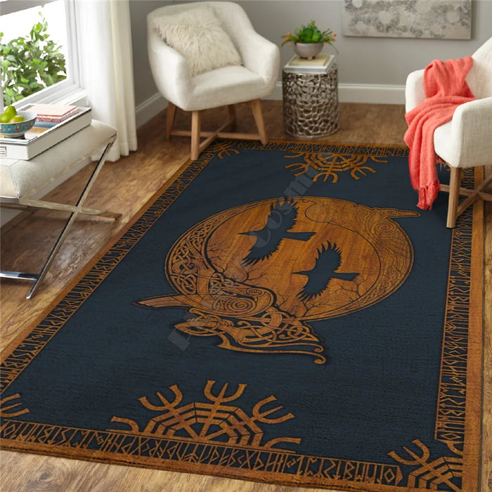 Viking hammer Area Rug 3D All Over Printed Non-slip Mat Dining Room Living Room Soft Bedroom Carpet 02