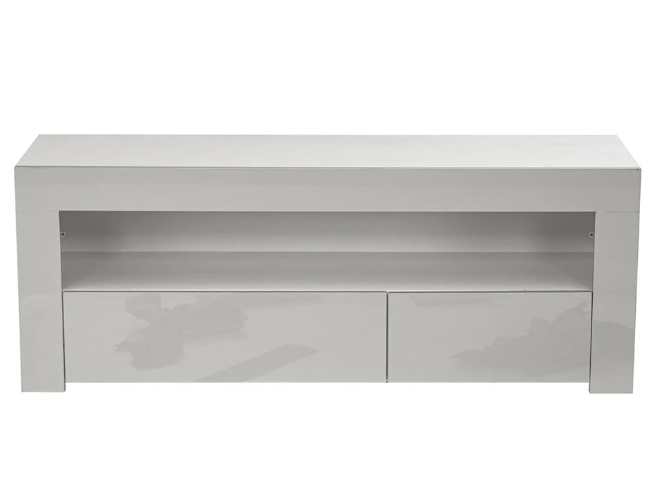120X35X45cm RGB LED TV Stand Cabinet Living Room Furniture with 2Drawer Cabinet Storage Modern TV Furniture Home Decoration