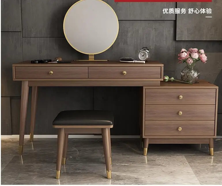 Net red dresser storage cabinet one modern light luxury bedroom computer makeup table