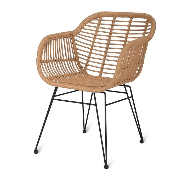 Rattan Woven Sun Table and Chair Three-piece Outdoor Table and Chair Garden Wrought Iron Table and Chair Balcony Modern Outdoor