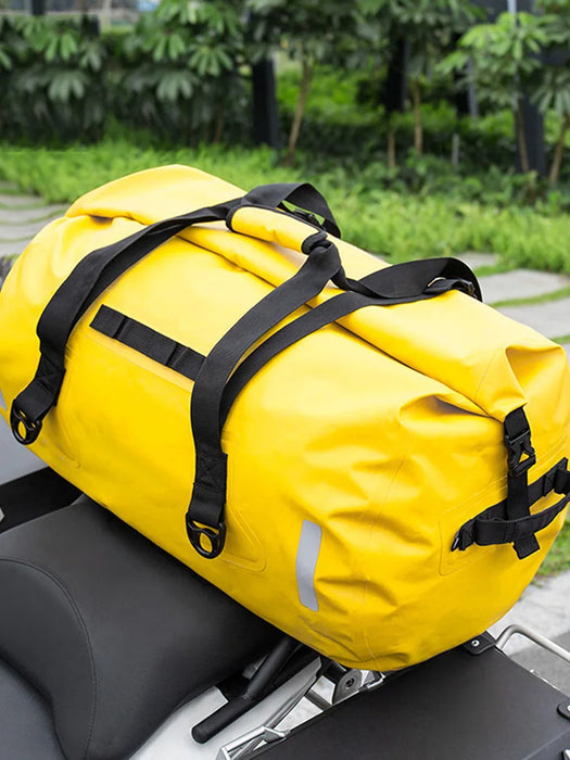 40/80L Motorcycle Storage Bag Waterproof Tail Bag Travel Outdoor Dry Luggage Roll Pack Bag Motorbike Luggage Backpack Fabulous
