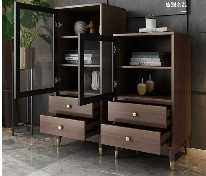 Living room luxury sofa side cabinet storage cabinet modern bedroom small family tea table corner cabinet