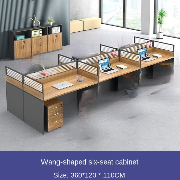 Office furniture, one-line desk combination screen partition office furniture