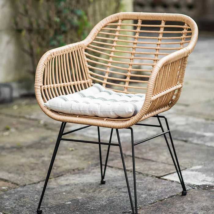 Rattan Woven Sun Table and Chair Three-piece Outdoor Table and Chair Garden Wrought Iron Table and Chair Balcony Modern Outdoor