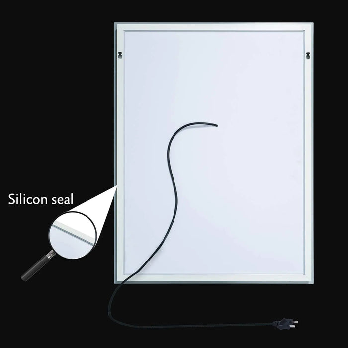 US Warehouse 40 x 24 inch Backlit LED Lighted Bathroom/Vanity Mirror+Anti Fog+Dimmable+Touch Button+Slim+90 CRI+Waterproof IP44