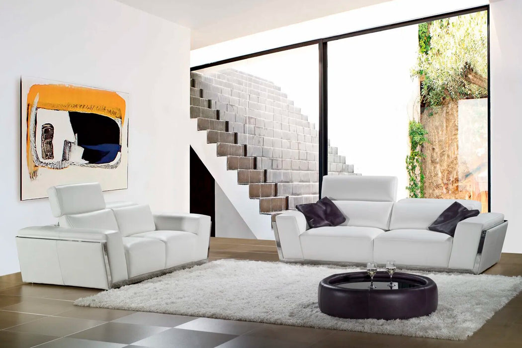 living room Sofa set u shape corner genuine leather couch Nordic with stainless steel decration and functional headrests muebles
