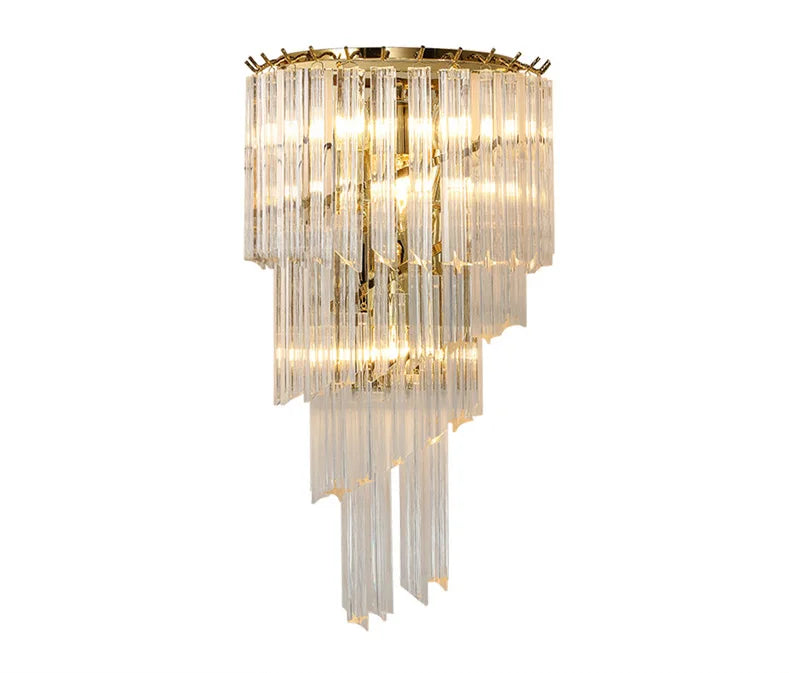 Luxury Crystal Chandelier Lamps Gold Hanging Fixture Lighting Pendant Suspension Living room Dining Bedroom Home Lighting Hotel
