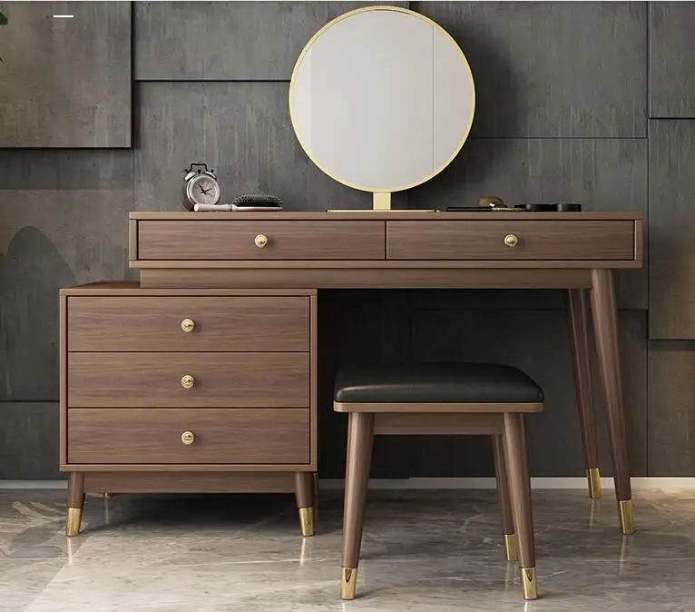 Net red dresser storage cabinet one modern light luxury bedroom computer makeup table