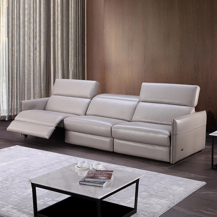 Living Room Sofa set 3 seater real genuine leather sofas Power Electric recliner salon couch puff asiento muebles de sala cama