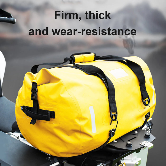 40/80L Motorcycle Storage Bag Waterproof Tail Bag Travel Outdoor Dry Luggage Roll Pack Bag Motorbike Luggage Backpack Fabulous
