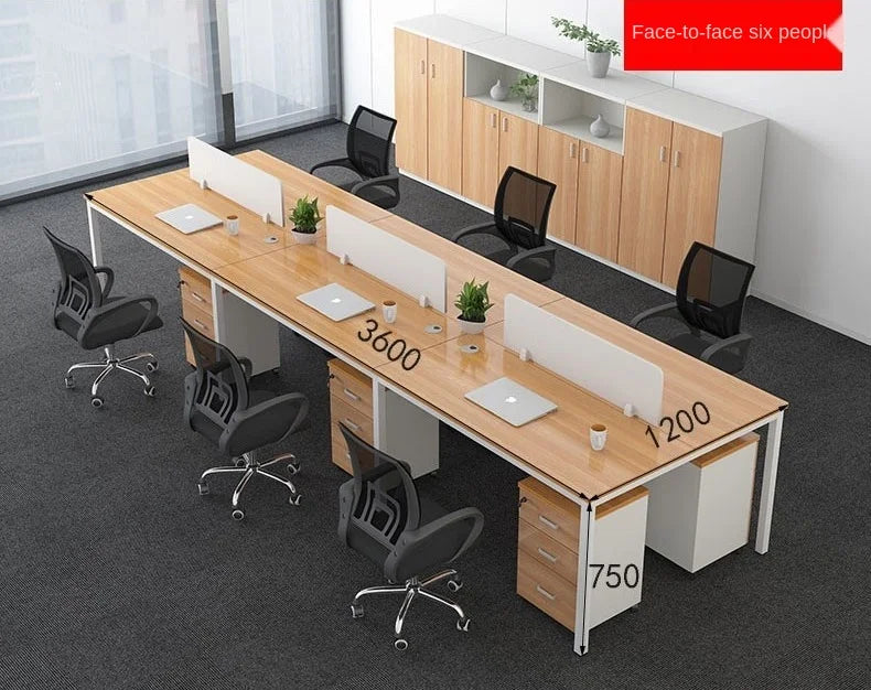 Office furniture staff single card position office desk and chair combination computer desk staff position