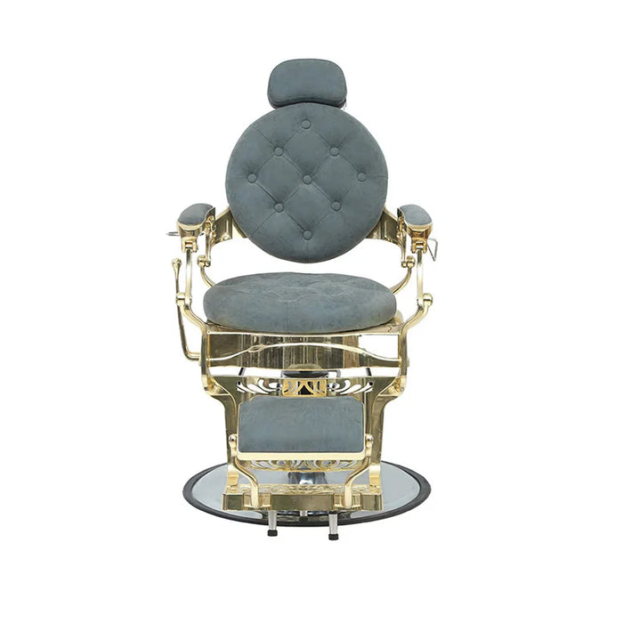 Fashionable Aluminum Frame Hair Cutting Barber Chair Sponge-filled Hairdressing Salons Liftable Swivel Recline Multifunctional