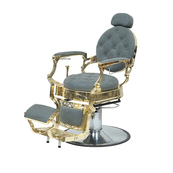 Fashionable Aluminum Frame Hair Cutting Barber Chair Sponge-filled Hairdressing Salons Liftable Swivel Recline Multifunctional