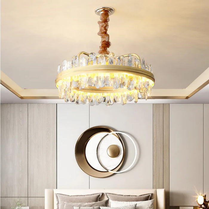 Luxury Crystal Chandelier For Living Room Bedroom Dining Room Lamp Simple Postmodern 2021 New Chandelier Light Fixtures