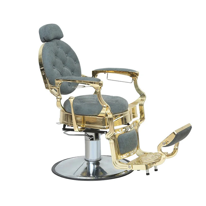 Fashionable Aluminum Frame Hair Cutting Barber Chair Sponge-filled Hairdressing Salons Liftable Swivel Recline Multifunctional