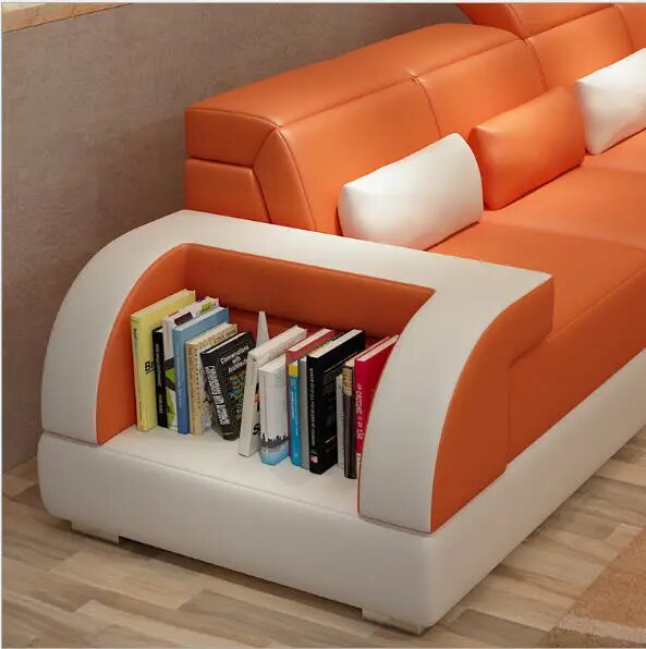 Living Room Sofa set corner sofa couch L shape sectional genuine real leather sectional sofas muebles de sala moveis para casa