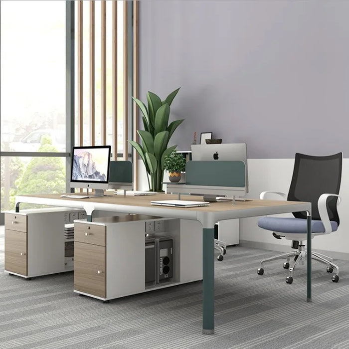 Modern minimalist office furniture staff desk and chair combination computer screen work staff table