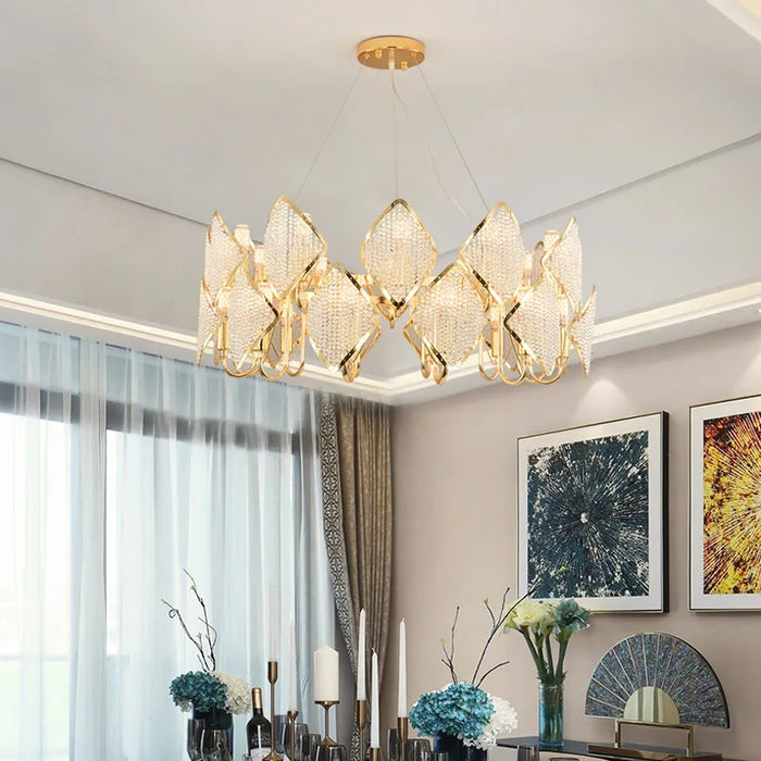 Luxury Modern Chandelier Lighting For Dining Room New Design LED Crystal Lamp Kitchen Island Decor Crystal Chandeliers